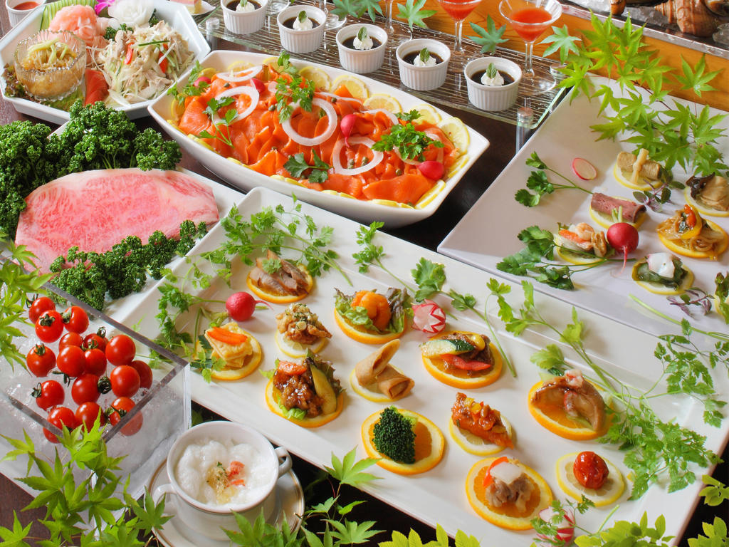 Asaya Hotel Nikko Ngoại thất bức ảnh A selection of canapés